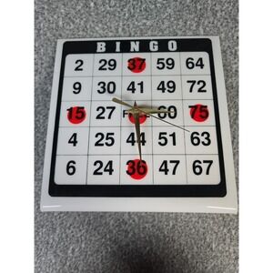 Retro Bingo Clock (Plastic)